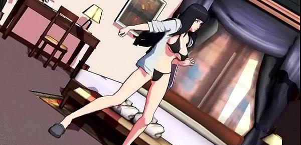  Hinata dancing MMD 3D SDM naruto